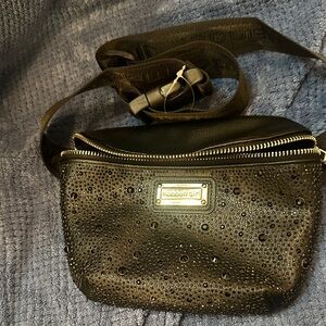 Madden Girl Crystal Studded Crossbody/ Fanny Pack/Black Never Used